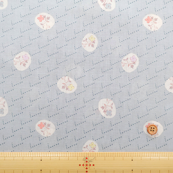 Made in Korea Cotton 60 Lawn Printed Fabric - MAISON bornne BY BENEBENE - Simple Flower - nomura tailor