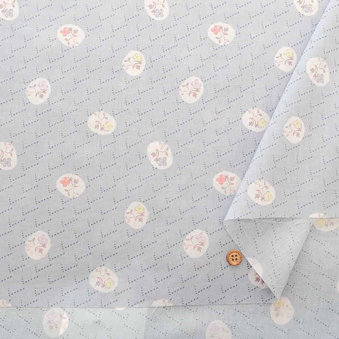 Made in Korea Cotton 60 Lawn Printed Fabric - MAISON bornne BY BENEBENE - Simple Flower - nomura tailor