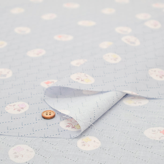 Made in Korea Cotton 60 Lawn Printed Fabric - MAISON bornne BY BENEBENE - Simple Flower - nomura tailor