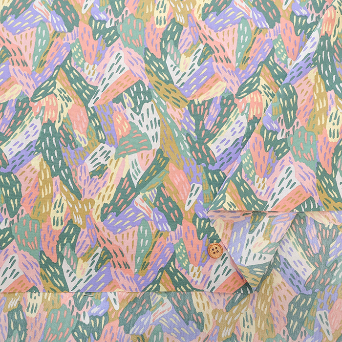 Made in Korea Cotton 60 Lawn Printed Fabric - MAISON bornne BY BENEBENE - Forest - nomura tailor