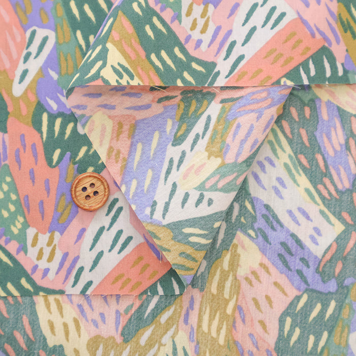 Made in Korea Cotton 60 Lawn Printed Fabric - MAISON bornne BY BENEBENE - Forest - nomura tailor