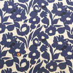 Made in Korea Cotton Twill Printed Fabric - MAISON bornne BY BENEBENE - Silhouette Flower - nomura tailor