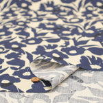 Made in Korea Cotton Twill Printed Fabric - MAISON bornne BY BENEBENE - Silhouette Flower - nomura tailor
