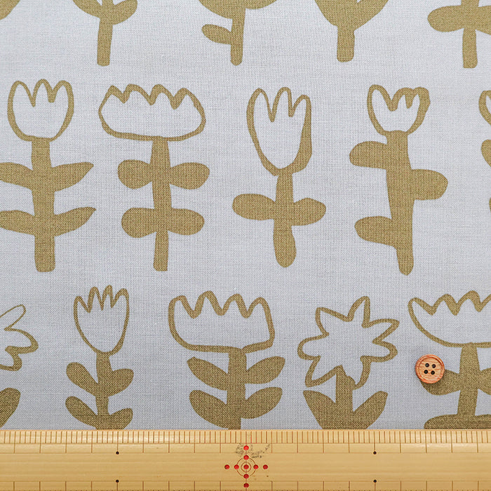 Made in Korea Cotton Sheeting Printed Fabric - MAISON bornne BY BENEBENE - Paint Flower - nomura tailor