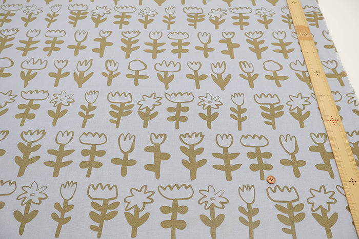 Made in Korea Cotton Sheeting Printed Fabric - MAISON bornne BY BENEBENE - Paint Flower - nomura tailor