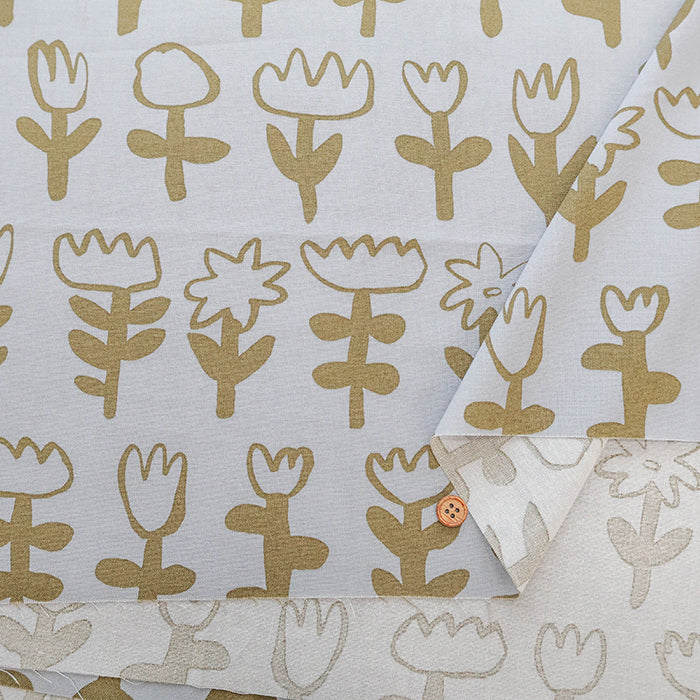Made in Korea Cotton Sheeting Printed Fabric - MAISON bornne BY BENEBENE - Paint Flower - nomura tailor