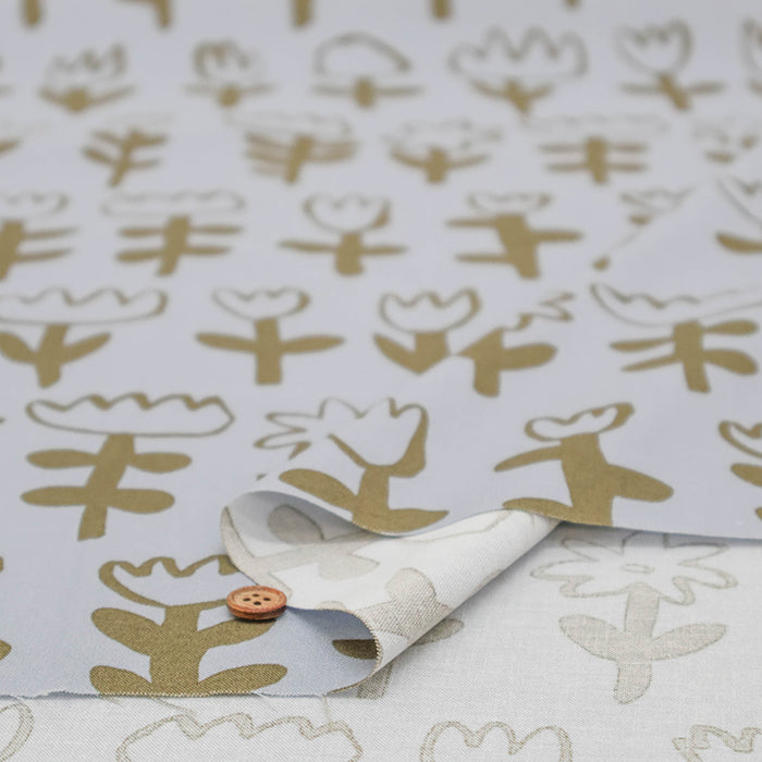 Made in Korea Cotton Sheeting Printed Fabric - MAISON bornne BY BENEBENE - Paint Flower - nomura tailor