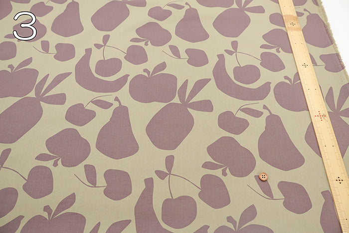 Made in Korea Cotton Sheeting Printed Fabric - MAISON bornne BY BENEBENE - Fruit - nomura tailor