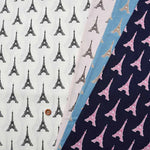 Cotton seating print fabric PARIS Eiffel Tower - nomura tailor