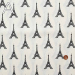 Cotton seating print fabric PARIS Eiffel Tower - nomura tailor