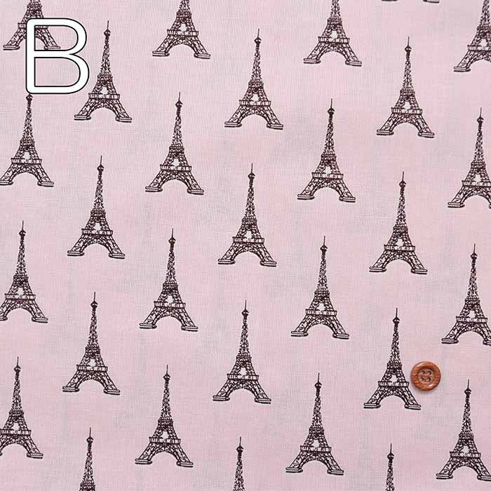 Cotton seating print fabric PARIS Eiffel Tower - nomura tailor