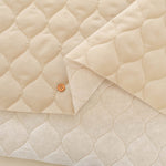 Peach Finish Nylon Quilted Fabric - Plain - nomura tailor
