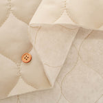 Peach Finish Nylon Quilted Fabric - Plain - nomura tailor
