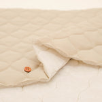 Peach Finish Nylon Quilted Fabric - Plain - nomura tailor
