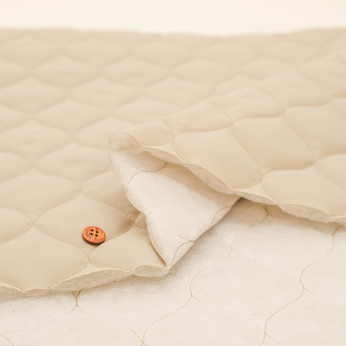 Peach Finish Nylon Quilted Fabric - Plain - nomura tailor