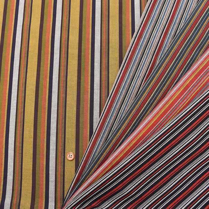 Mikawa cotton fabric Stripe - nomura tailor