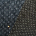 Cotton Ripple Printed Fabric - Sashiko-style Cross - nomura tailor
