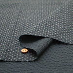 Cotton Ripple Printed Fabric - Sashiko-style Cross - nomura tailor