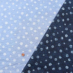 Cotton poplin ripple print fabric, round tie style. - nomura tailor