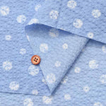 Cotton poplin ripple print fabric, round tie style. - nomura tailor