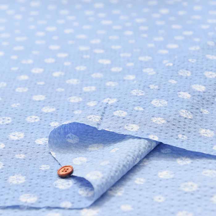 Cotton poplin ripple print fabric, round tie style. - nomura tailor