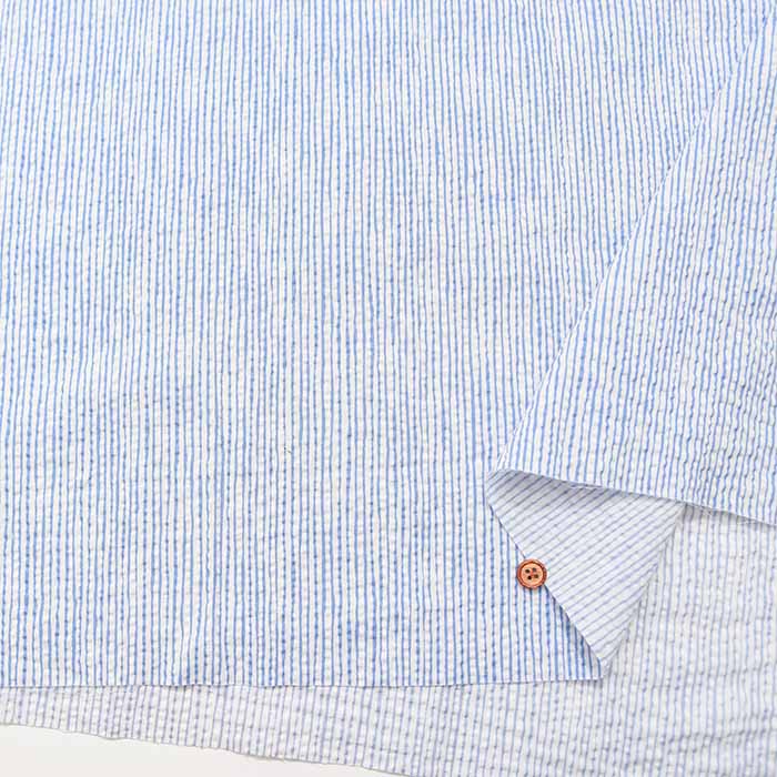 Cotton poplin ripple print fabric Vertical drawing style - nomura tailor