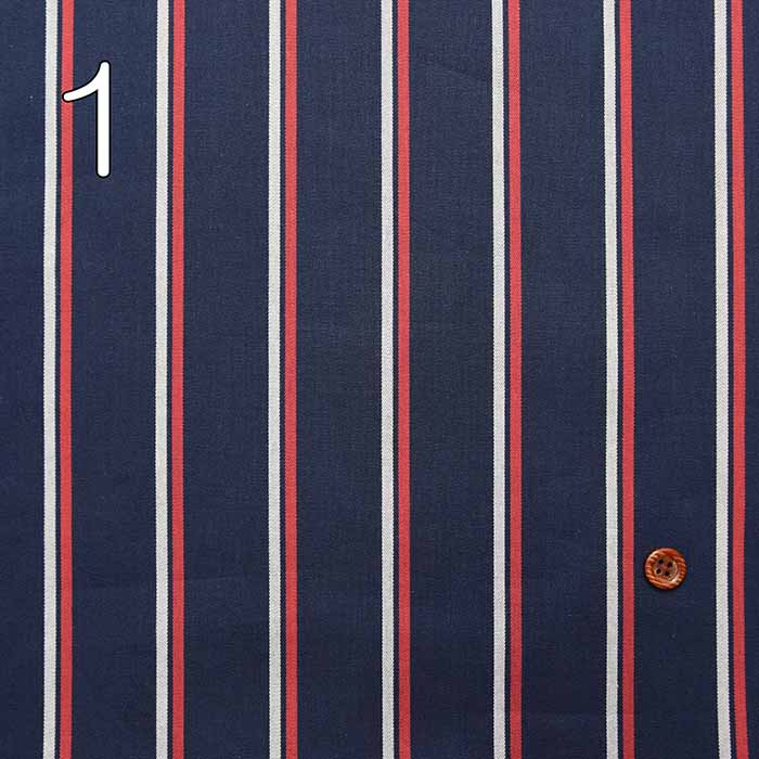 Cotton W Hoddy Dyeing Fabric London Stripe - nomura tailor