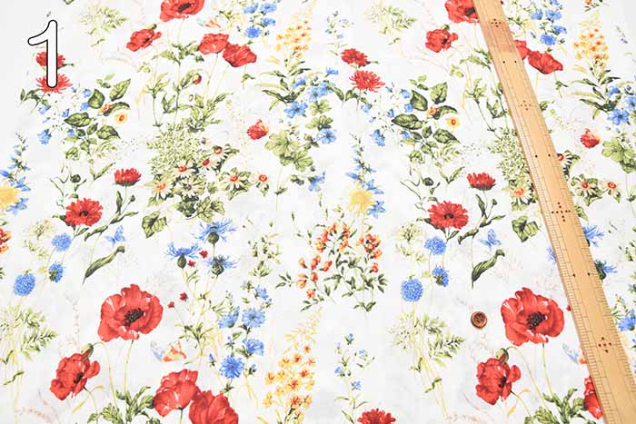 Cotton ski appintite fabric Country Floral Collection - nomura tailor