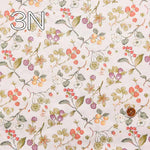 Cotton Scare Printed Fabric Mixed Berry - nomura tailor