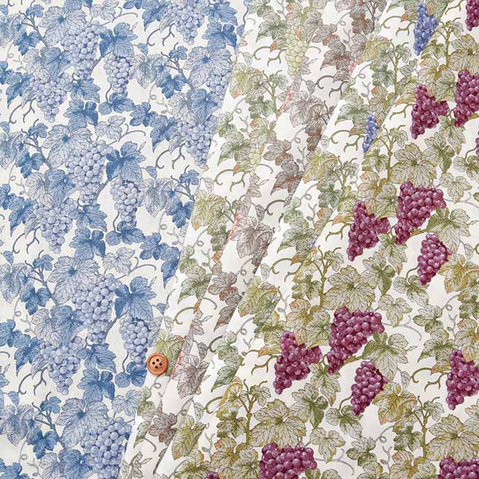 Cotton Squerprint Fabric Grapes - nomura tailor