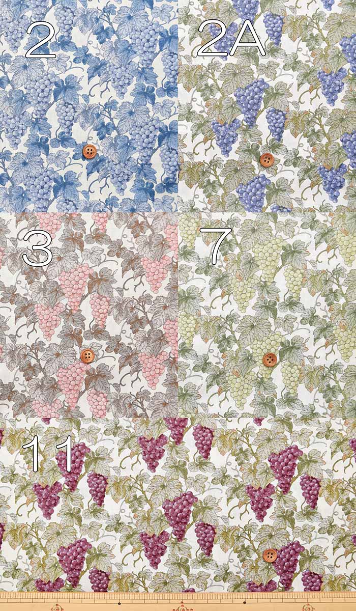 Cotton Squerprint Fabric Grapes - nomura tailor