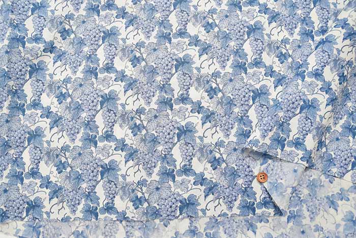 Cotton Squerprint Fabric Grapes - nomura tailor