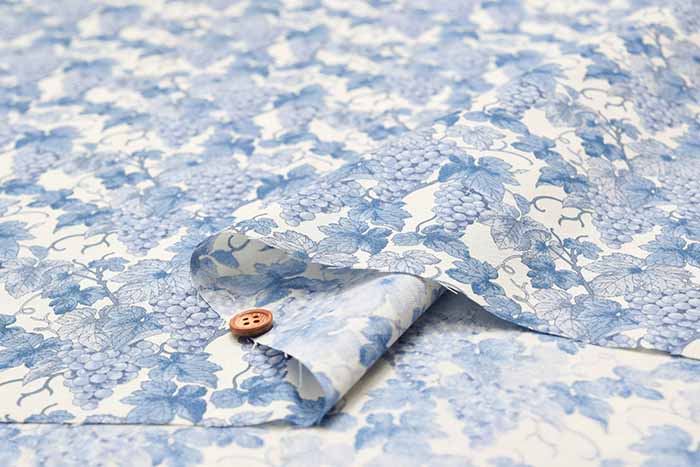 Cotton Squerprint Fabric Grapes - nomura tailor