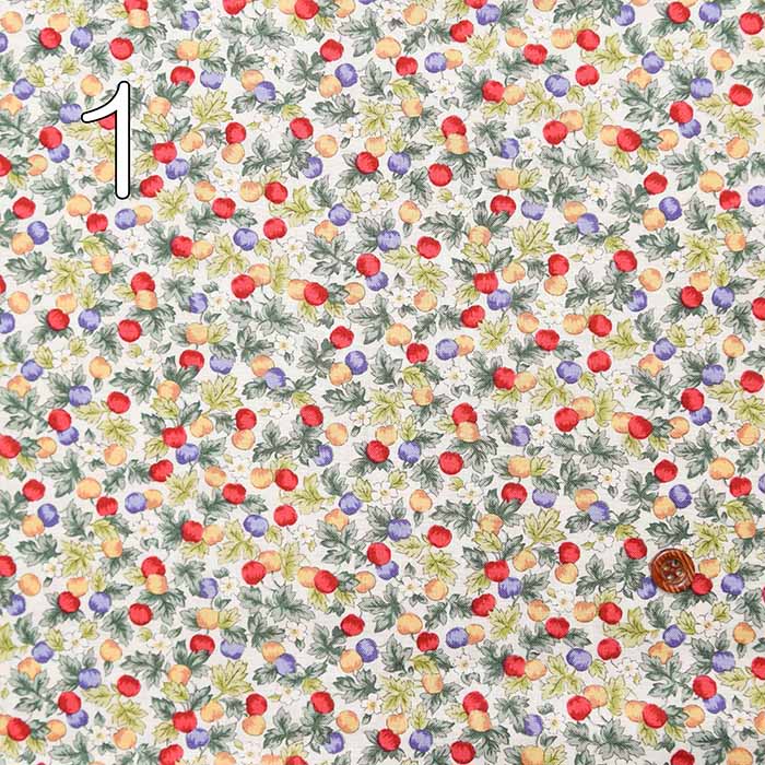 Cotton ski appin fabric fruit - nomura tailor