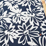 Cotton Scare Printed Fabric Bicolor Chic Flower - nomura tailor