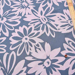 Cotton Scare Printed Fabric Bicolor Chic Flower - nomura tailor