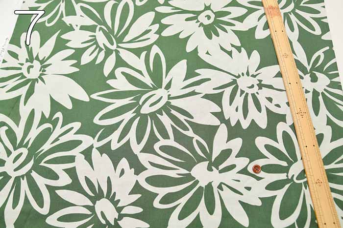 Cotton Scare Printed Fabric Bicolor Chic Flower - nomura tailor