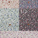 Cotton Square Flower Print Fabric Rose - nomura tailor