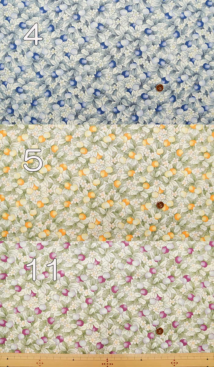 Cotton sketch apint dough berry flower - nomura tailor