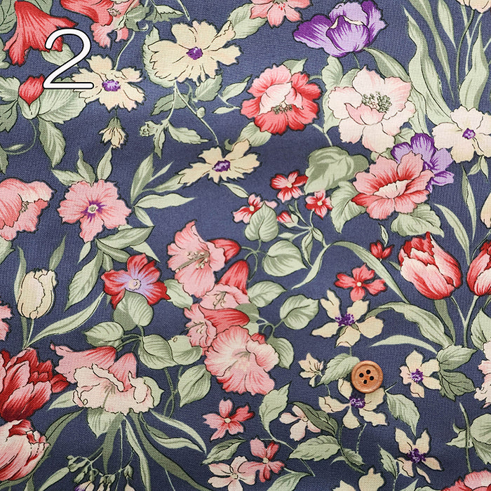 Cotton Scare Printed Fabric - Sign of Spring - nomura tailor