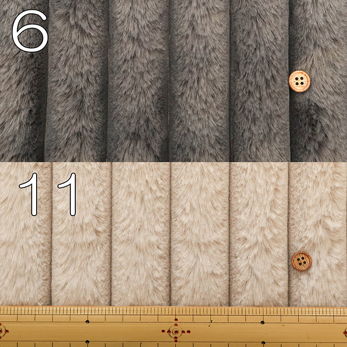 Polyester Stripe Fur Fabric - Plain - nomura tailor