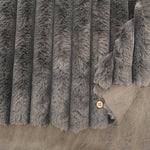 Polyester Stripe Fur Fabric - Plain - nomura tailor