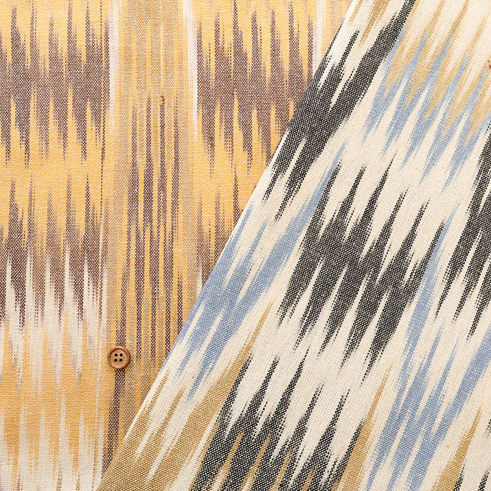 Made in India Cotton Kasuri Dobby Fabric - nomura tailor