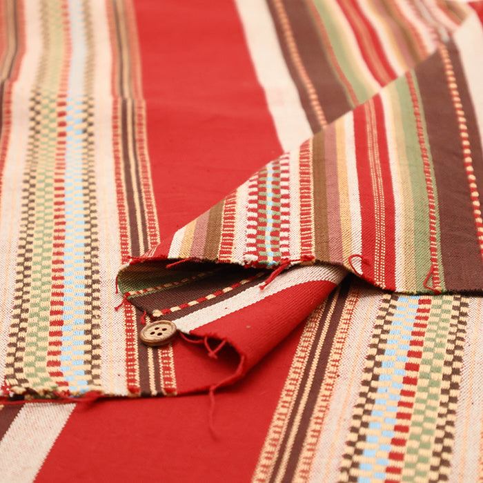Made in India Cotton India Dobby Fabric - nomura tailor