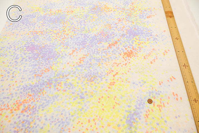 nani-IRO Cotton Wadding Double Gauze Printed Fabric - water fall - nomura tailor