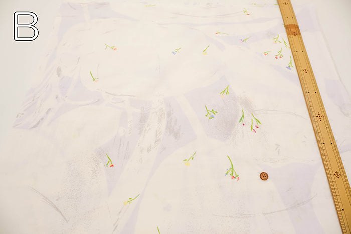 nani-IRO Organic Cotton Double Gauze Printed Fabric - sanga - nomura tailor