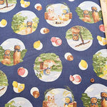 C/L canvas print fabric Nekono Textile "Hohkamuru Hibi - nomura tailor