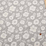 Cotton Knit Jacquard Fabric Scandinavian Flower - nomura tailor