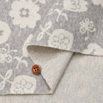 Cotton Knit Jacquard Fabric Scandinavian Flower - nomura tailor