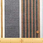 Cotton Oxford Printed Fabric - Dynamic Stripe - nomura tailor